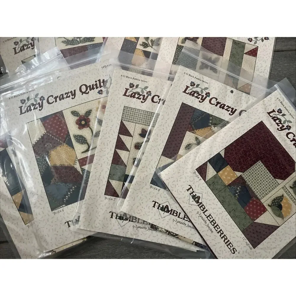 Thimbleberries Lazy Crazy Quilt Kit BOM 1-12 Sealed RJR Fabrics 62”x74” Complete